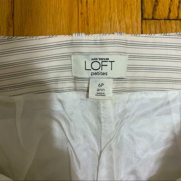 Loft “Ann” silk blend pinstripe pants - Picture 5 of 8